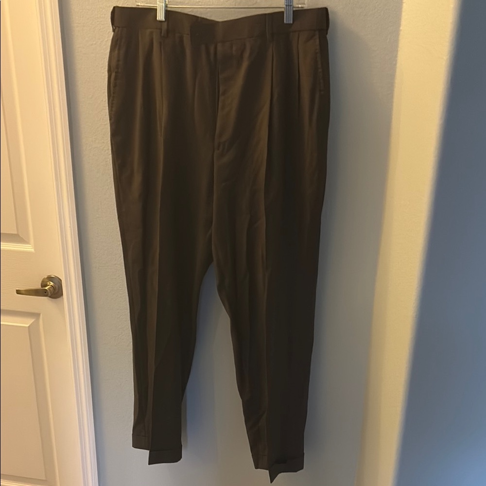 Louis Raphael Brown Dress Pants Slim Fit